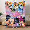 1 шт., Плед с Микки Маусом и Друзьями Disney Мягкий и Уютный Плед Идеальный Подарок на День Рождения, Рождество, День Святого Валентина Идеально подходит для Дивана, Кровати, Путешествий