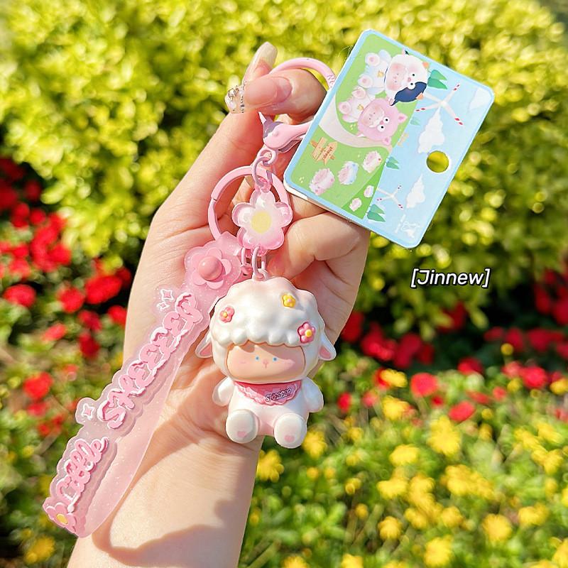 Шарф Овечка Мультяшный Брелок Милый Подвеска для Рюкзака Украшение Праздничный Подарок