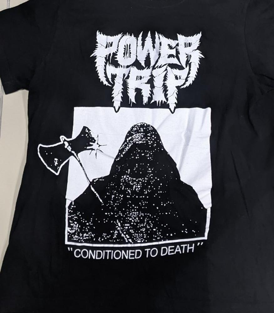 Футболка унисекс Power Trip черная Все размеры от S до 45XL Унисекс футболка