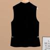 Sibaisha New Chinese Style Embroidered Short Vest