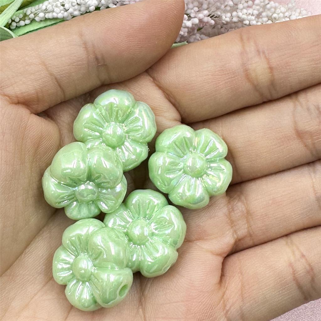 Цвет сливы УФ-покрытие DIY ювелирные аксессуары 5 шт. бисерные материалы ювелирные изделия акрил для браслета серьги изготовление бусины 19,5 мм бусины