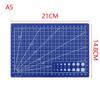 Non-slip Fabric Craft Card Cutting Plate Sewing Tool Paper Board A5 Grid Lines Cutting Mat