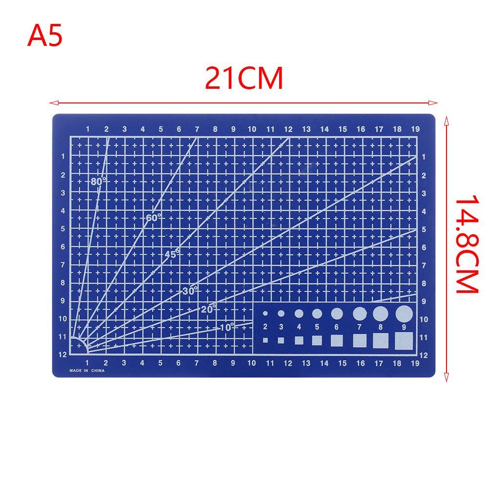 Non-slip Fabric Craft Card Cutting Plate Sewing Tool Paper Board A5 Grid Lines Cutting Mat