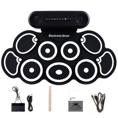 Электронная барабанная установка Silicone Digital Drums для начинающих и профессионалов, с множеством звуков. Отличный подарок на день рождения для детей.