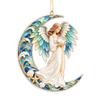 Moon Christmas Acrylic Hanging Ornament Set for Holiday Tree Decor