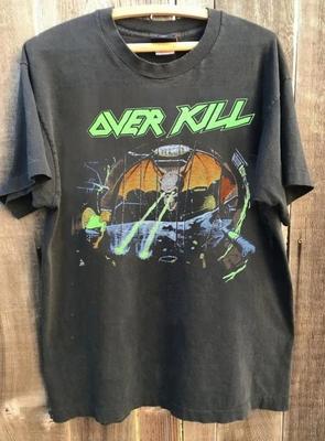 Футболка с коротким рукавом 90-х Overkill Under the Influence Tour Угольно-серая Унисекс Унисекс Футболка