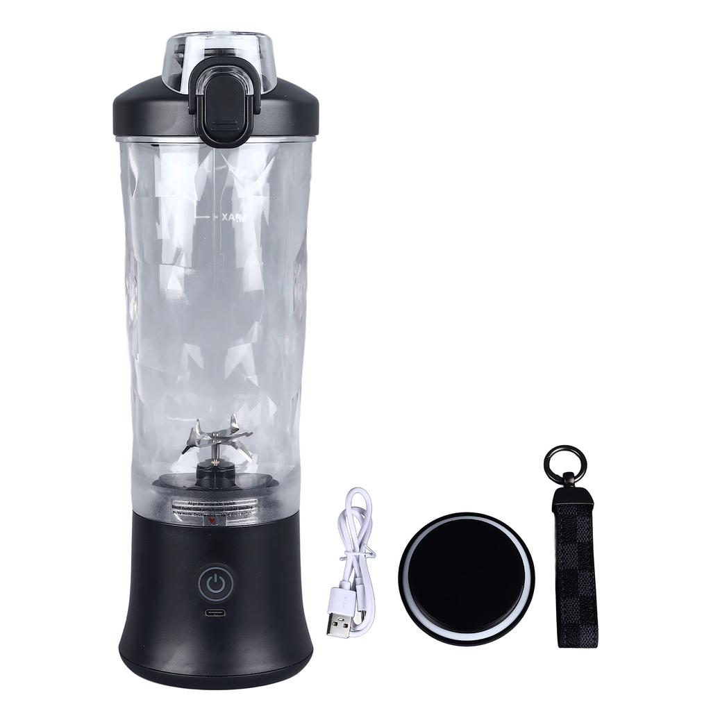 Portable Blender 600ml Large Capacity Versatile Rechargeable Shakes and Smoothie Blender Juicer Cup