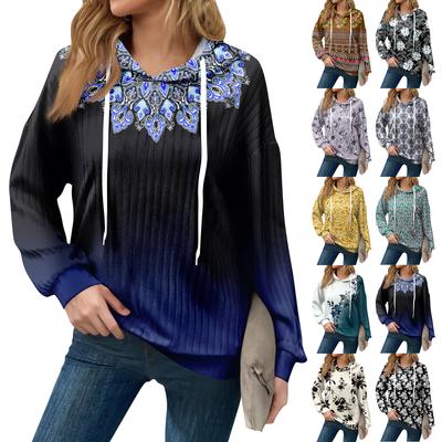 Толстовки для женщин оверсайз зимние милые свитшоты пуловер трендовая осенняя одежда