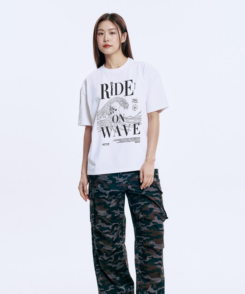 WILDROCK [Set] Wild Graphic Cool Cotton Oversized Short Sleeve T-Shirt (Select 2 From 6)