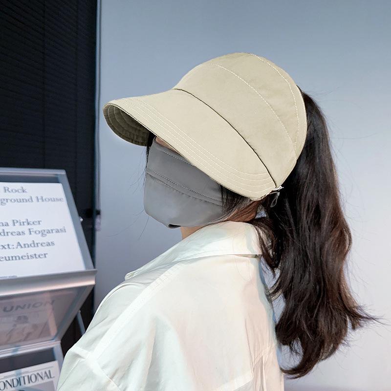 Summer New Versatile Sun Hat Empty Top Hat Ruth Sunscreen Empty Top Hat Outdoor Versatile Sun Shade Too