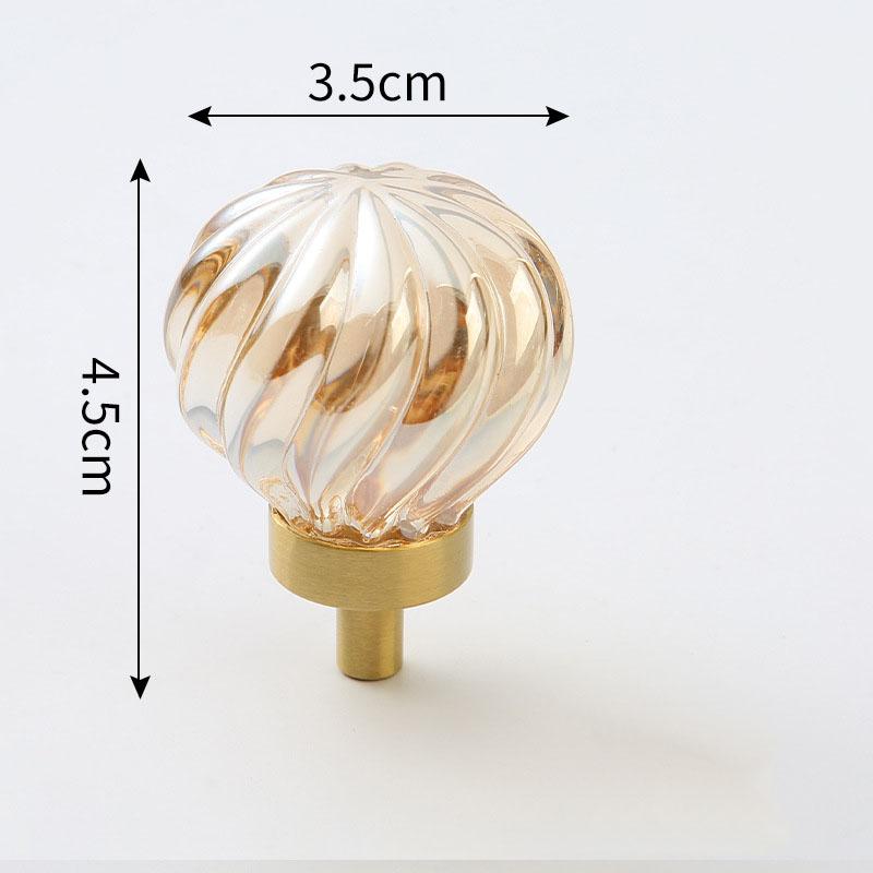 Light Luxury Drawer Crystal Handle Bedside Cabinet Door Handle Crystal Pigeon Egg Porch Cabinet Door Handle