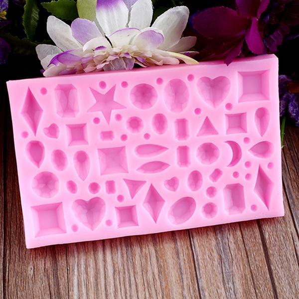 3D Jewel Diamond силиконовая форма для помадки украшение торта коврик для выпечки DIY