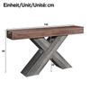 Console Table with X-Shaped Legs, Narrow Console Table, Wood Look, Chipboard, for Hallway and Living Room, Side Table