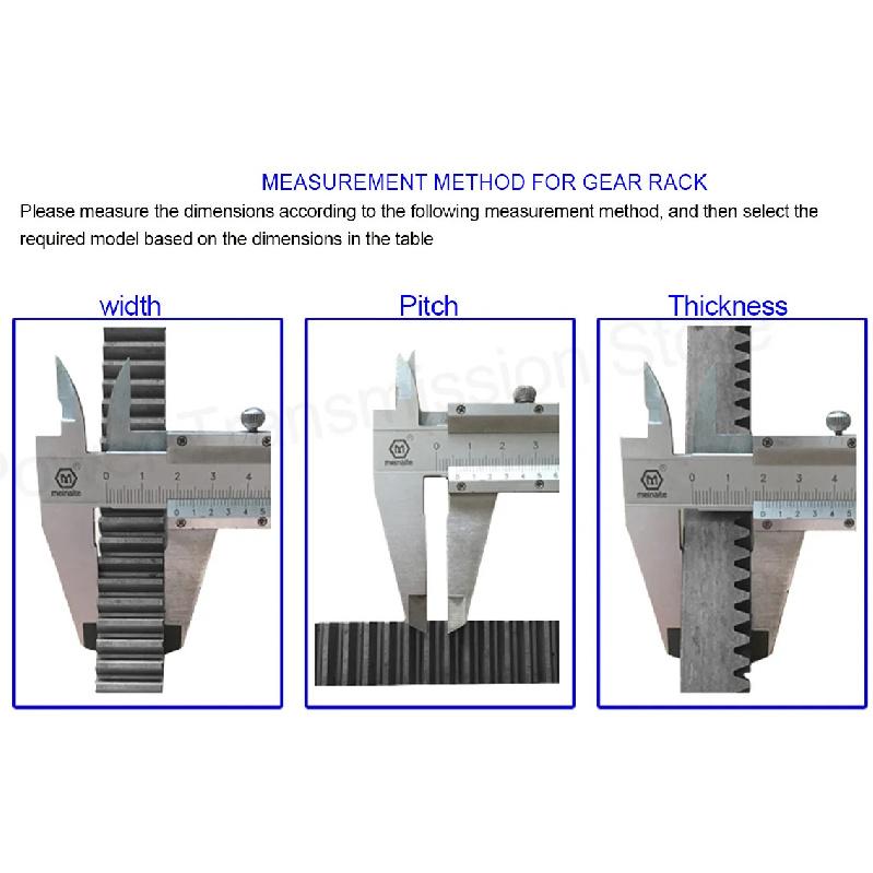 1Pcs Industrial Gear Rack Pinion 45# Steel 1M 1.5M Length 500/1000mm CNC Linear Motion Rack for CNC Router Laser Cutting Machine