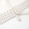 Wedding Jewelry Accessories Irregular Shape Pearls Pendant Korean Style Choker Women Necklace