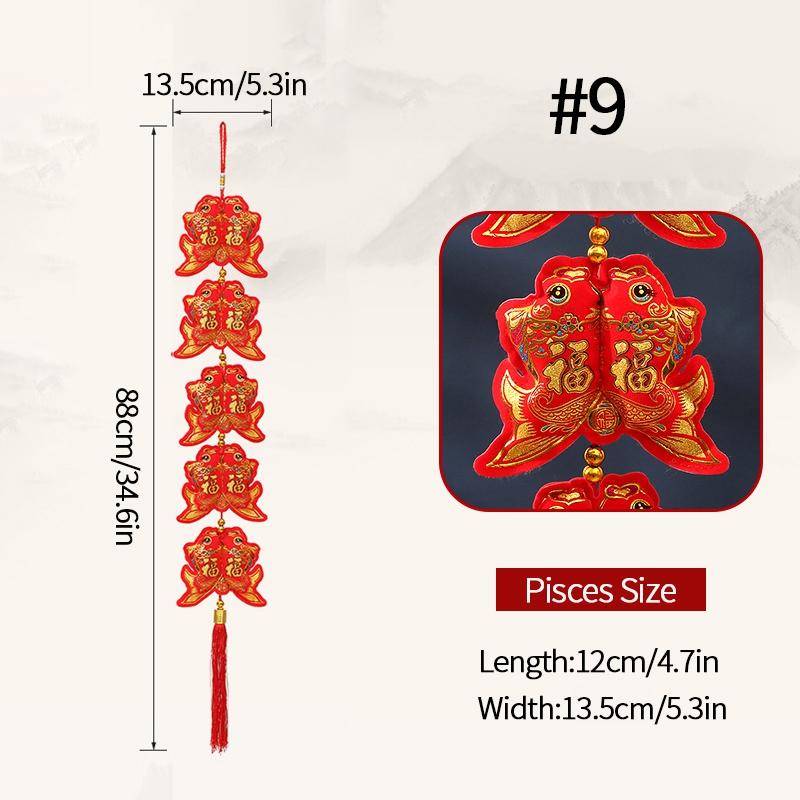 2025 New Year Hanging Ornament Spring Festival Decorations Door Window Wall Year of the Snake Lucky Hanging Ornaments Home Decor