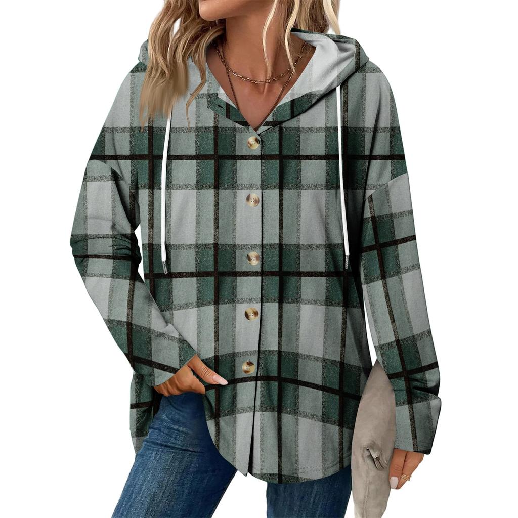 Женское модное повседневное пальто реглан с длинным рукавом и кулиской, винтажное пальто с капюшоном на пуговицах