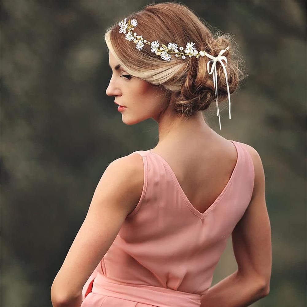 1 шт. Винтажный лесной ручной работы Цветочный свадебный ободок для волос Аксессуары для волос Фотография Фотография Красивый головной убор Ободок