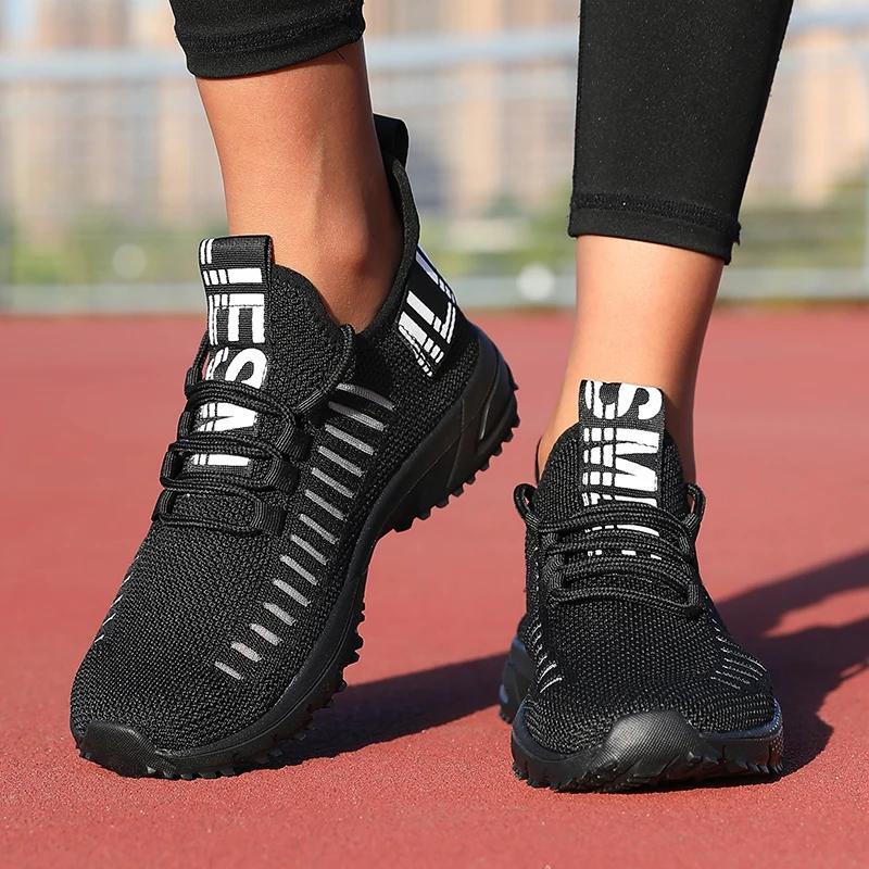 Men's Running Shoes Fashionable and Breathable Youth Outdoor Sports Shoes Women Comfortable and Odor Proof Tennis Walking Shoes