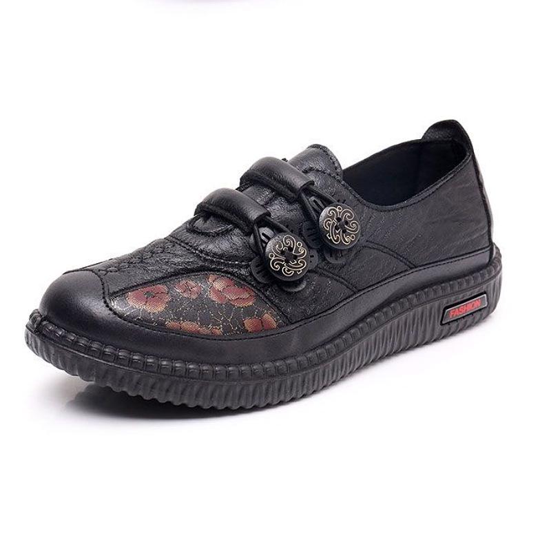 Women's Slip-On Soft Sole Grandma Shoes - New Spring & Autumn Style for Middle-Aged and Elderly