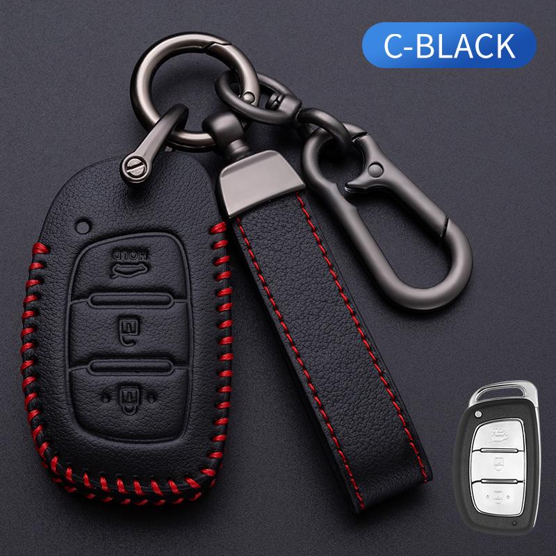Модный кожаный чехол для смарт-ключа автомобиля для Hyundai Tucson Santa Fe Rena Sonata Elantra Creta Ix35 Ix45 I10 I30 I40 Аксессуары