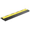 VidaXL 2-Channel Rubber Cable Protector Ramp 101.5 Cm 142834