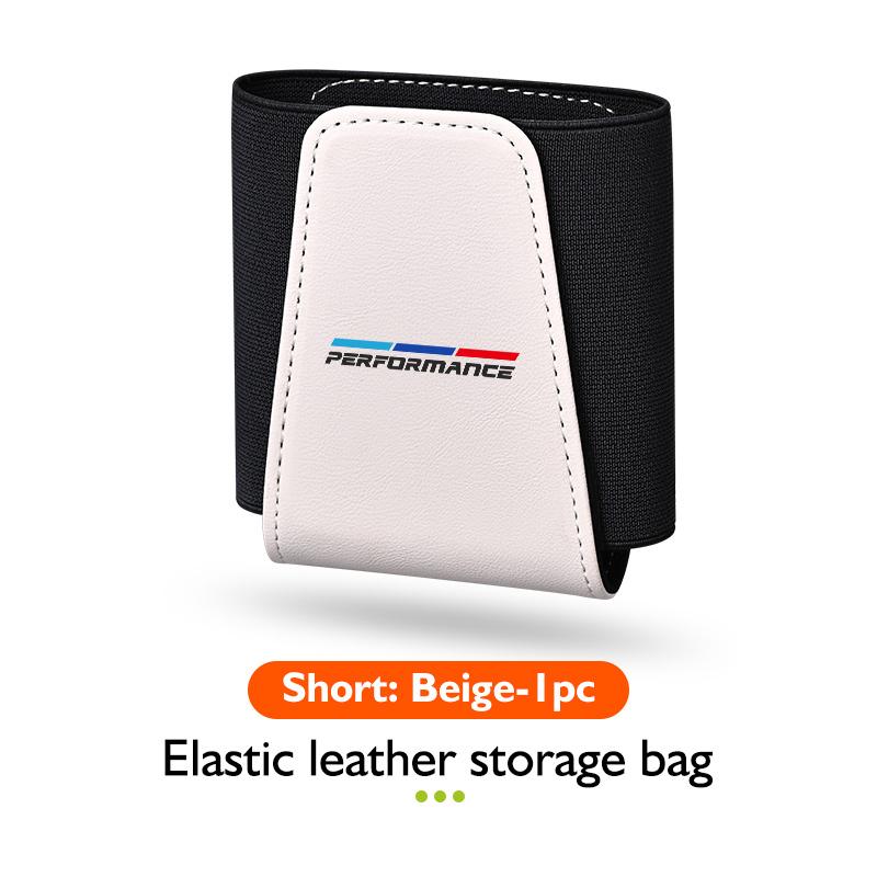 Car Seat Side Interior Storage Pocket Leather Organizer Bag Phone Net Pocket Holder For BMW E91 E92 E93 E60 F10 F30 E39 E36 E87
