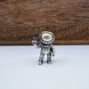 3D Design Spaceman Lanyard Charm Brass Figure Spacer Bead  for Keychain DIY Making