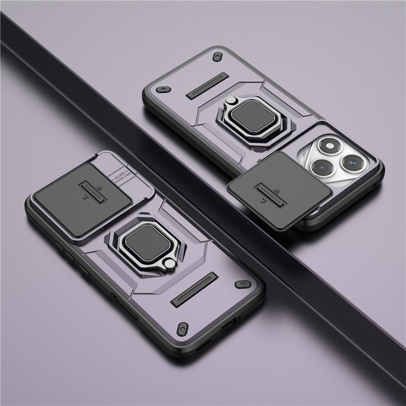 For Honor 400 Lite 5G Cover For Honor 400 Lite Case 6.7 inch Lens Protection Shockproof Push window Magnetic Holder Bumper