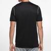 Nike Приталенный однотонный пуловер с цветочным принтом и круглым вырезом, футболка с короткими рукавами, мужские топы, черный BV6883-010
