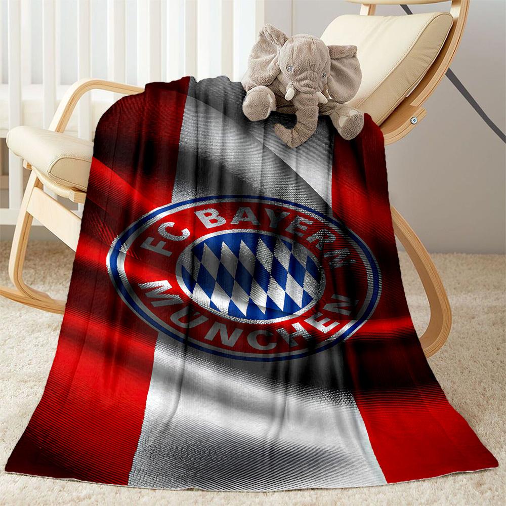 Bayern Munich Blanket Ultra-Soft Suitable for Chair Couch Picnics for All Seasons Digital Print Gift for Travel Home Birthdays