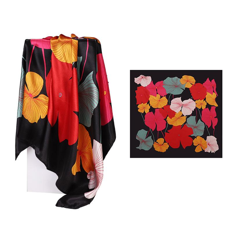 High-quality Luxurious Silk Scarves Headband Scarfs Neck Scarf For Women Chain Silk Scarf Women's Decorative Shawl