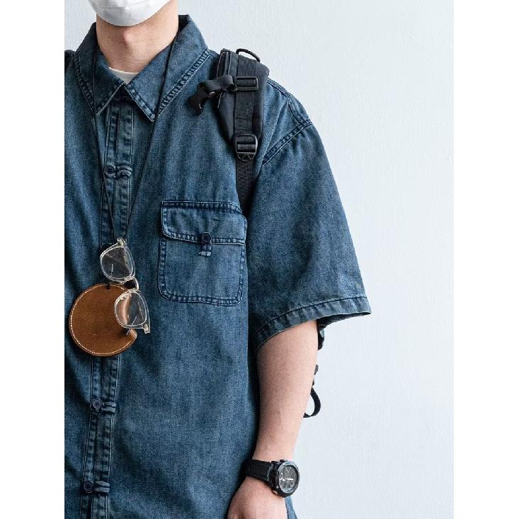 Summer New Chinese Style Vintage Denim Jacket For Men And Women, Loose Retro Button Washed Denim Top