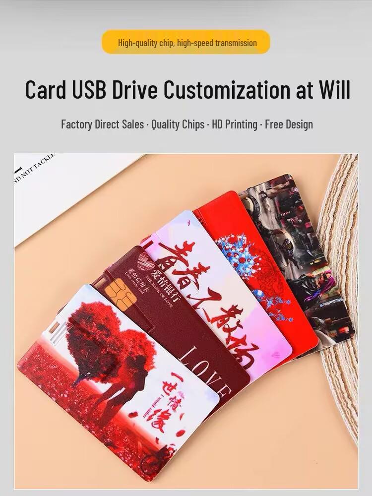 USB-накопитель в виде кредитной карты: Креативная визитка и корпоративный подарок с печатью логотипа