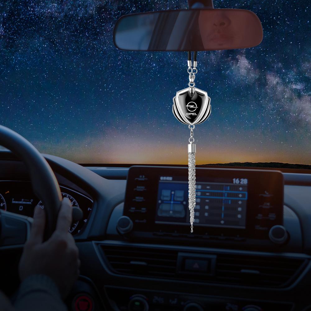 BBGA7 Car Interior Rearview Mirror Pendant Hanging Ornaments For Opel Insignia Astra Antara Meriva Zafira H G Corsa Car Valve Cap