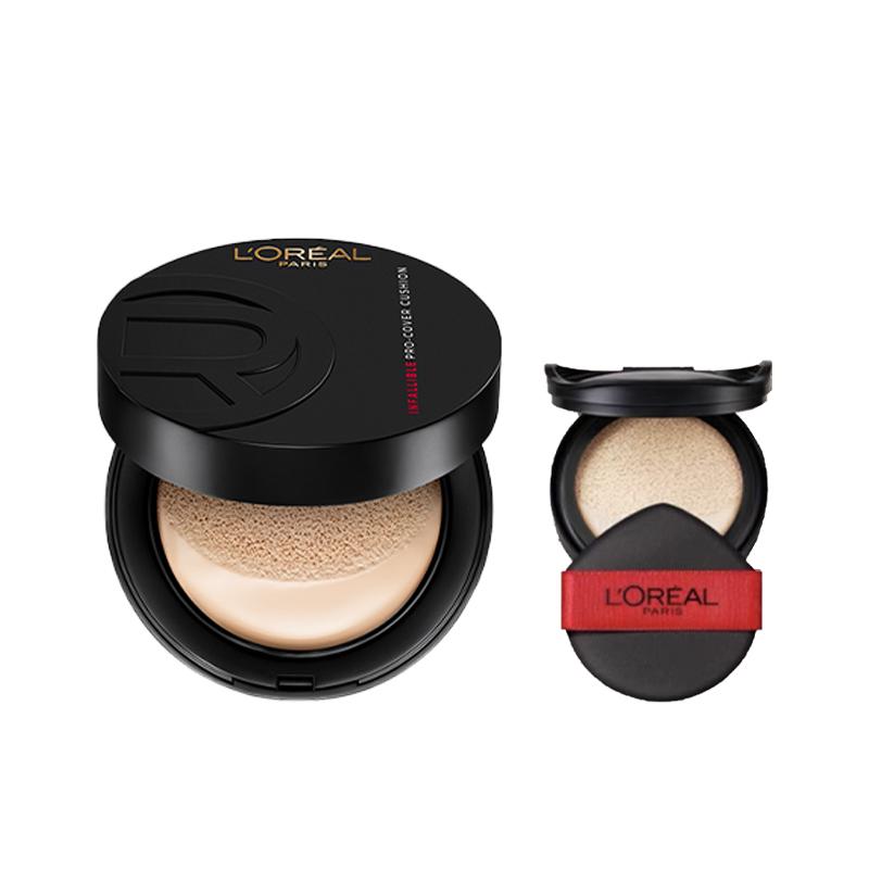 Loreal Paris Жирный Кушон Матовый Увлажняющий Контроль Жирности Консилер Осветляющий LOreal Черный Жир Воздушная Подушка-300 Нейтральный Белый Официальная Замена
