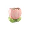 Tulip Flower Flower Makeup Brush Storage Bucket Ceramic Ceramic Tulip Pen Holder  Office Pen Holder