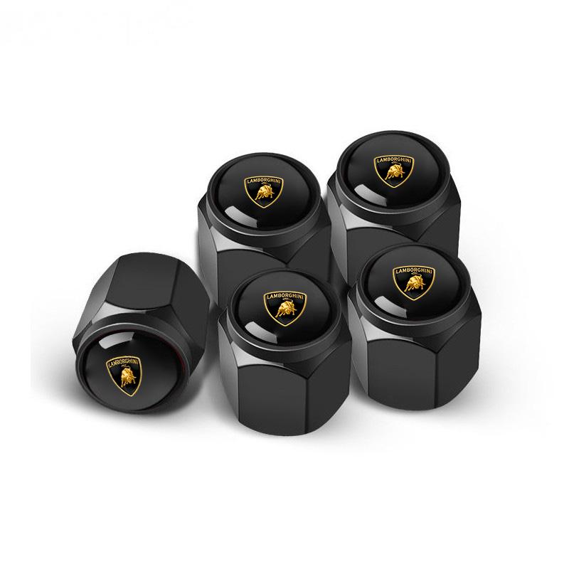 Aluminum Car Tire Valve Caps Cover Theftproof Wheel Tyre Stem For Lamborghini LP570 LP610 Urus LP700 LP770 Gallardo Aventador