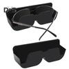 Car Glasses Case Car Sunglasses Storage Holder Self Adhesive with Felt Padding Car Glasses Case Storage Box