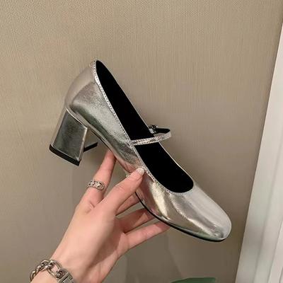 Модные туфли Мэри Джейн на высоком каблуке, женские сандалии, летние туфли для платья в стиле Лолита, мода 2024, новые туфли-лодочки для ходьбы, брендовые повседневные женские кроссовки