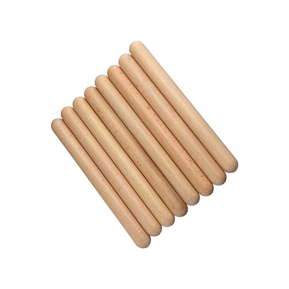 Classic Wooden Wood Color Rhythm Learning Musical Toy Musical Beating Rhythm Sticks Drum Sticks