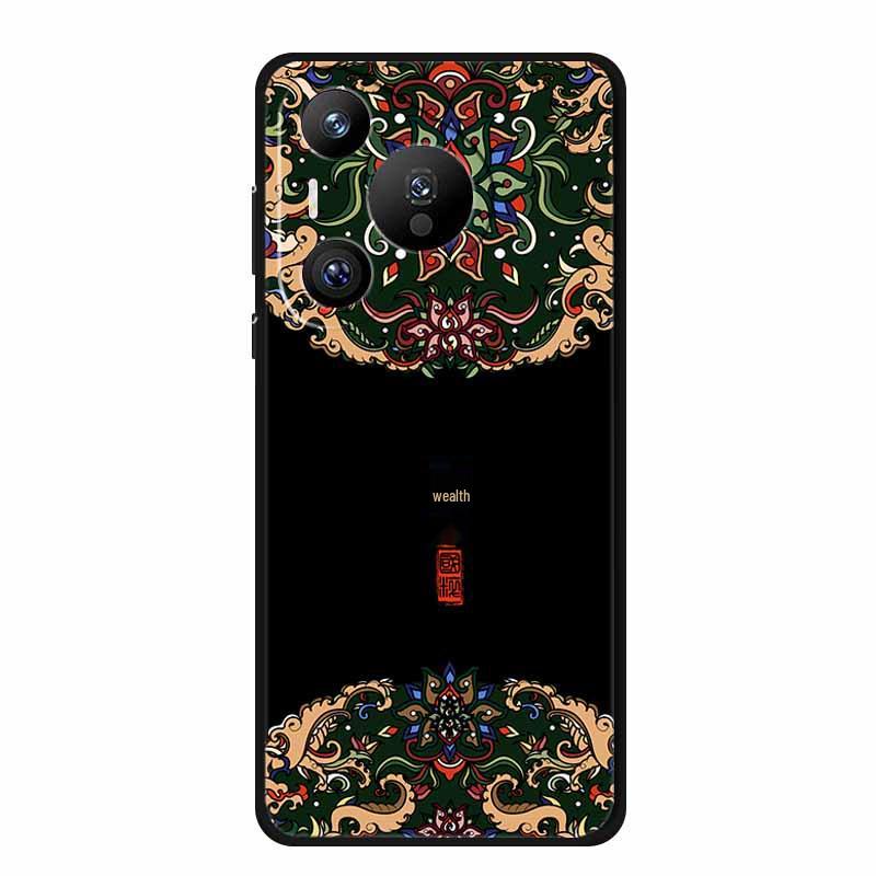 Чехол для телефона Huawei Pura 70 Pro с рельефной текстурой в стиле ретро - Мягкий цветной стиль