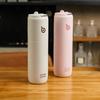 BOTTLE BOTTLE Insulated Water Bottle 24oz with Straw Lid and Handle for Sports Travel Gym Stainless Steel Water Bottles Double-Wall Vacuum Metal