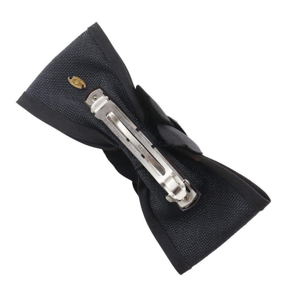 Chanel Camellia Ribbon Valletta Black Satin Ribbon Women Used