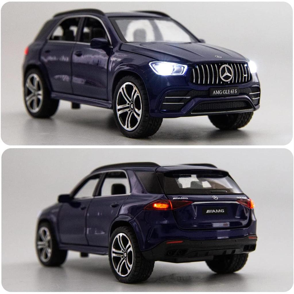 1/32 масштаб Benz AMG GLE 63S внедорожник игрушечный автомобиль, литая под давлением модель автомобиля с откидной спинкой со светом и звуком игрушечный транспорт для детей и мальчиков
