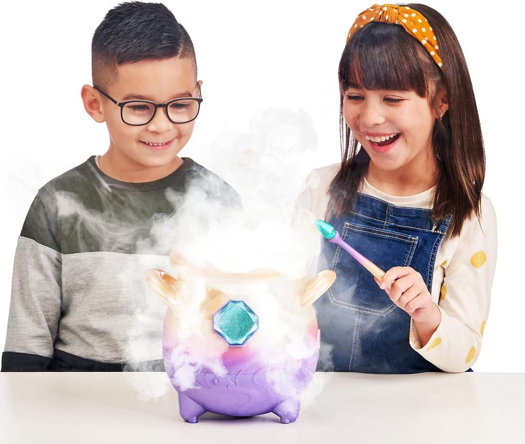 Magic Mixies Magical Misting Cauldron with Interactive 8 Inch Blue Plush Toy and 50+ Sounds and Reactions, Multicolor (parallel Import Goods)