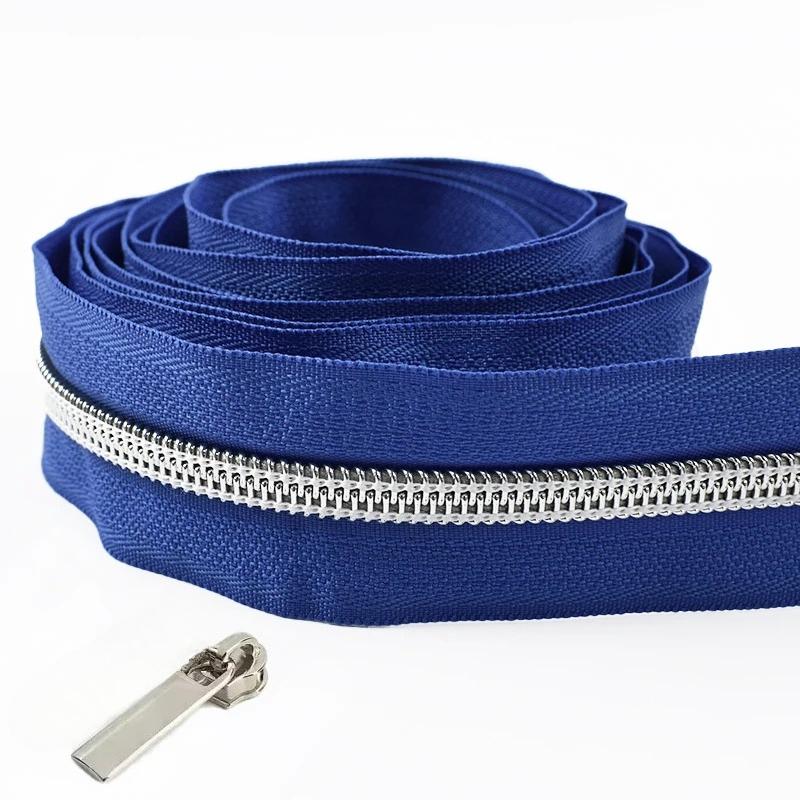 1/2/3/4/5 метров 5# нейлоновые молниевые ленты со слайдерами спиральные молнии сумка кошелек карман пуллеры для молний головка набор для ремонта швейные аксессуары