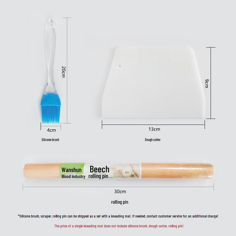 Большой нескользящий силиконовый коврик для выпечки - Толстый, антипригарный, термостойкий коврик для замешивания для домашнего использования