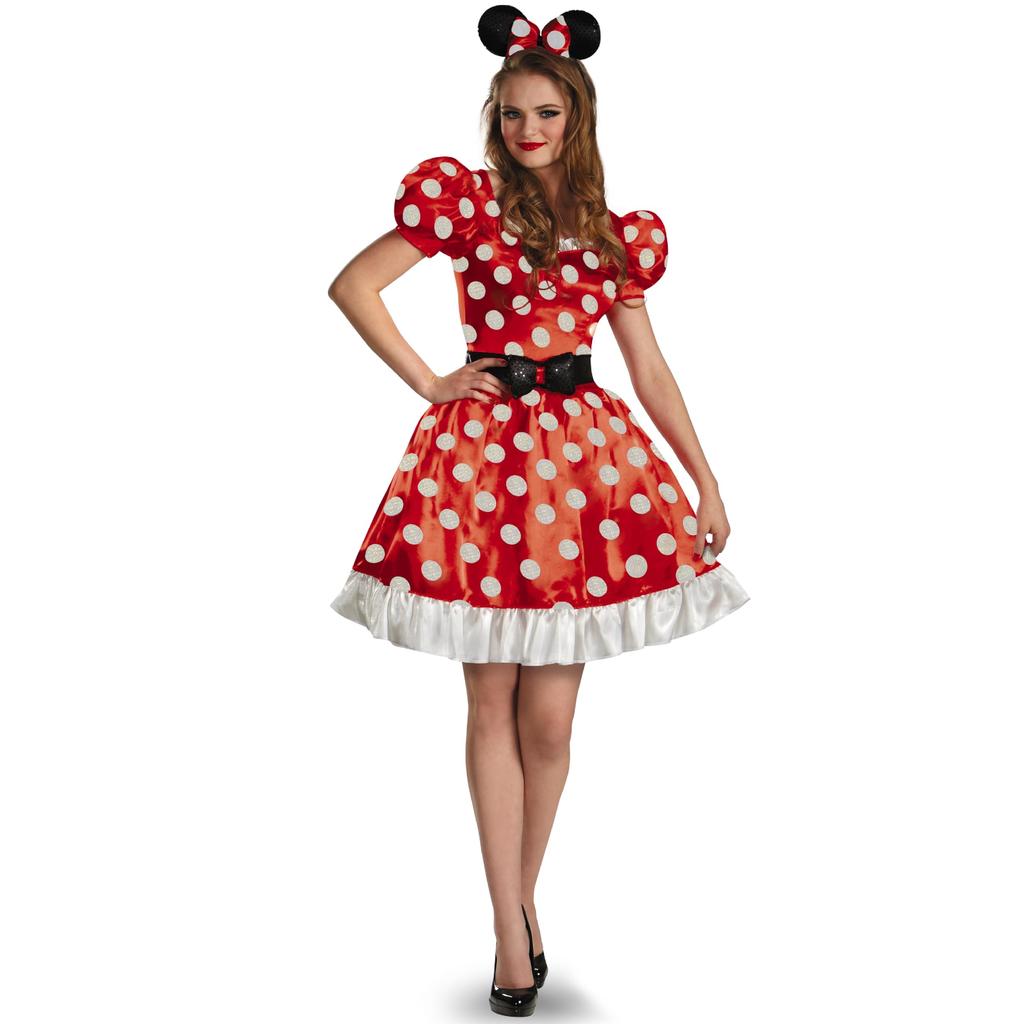 Disguise Disney Halloween Cosplay Official Minnie Mouse Classic Women's Small Red 58791N