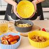Portable Tray Liners Baking Basket Heating Baking Pan For Air Fryer Silicone Pot